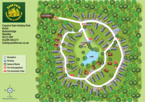 Site map of Coppice gate static caravan park