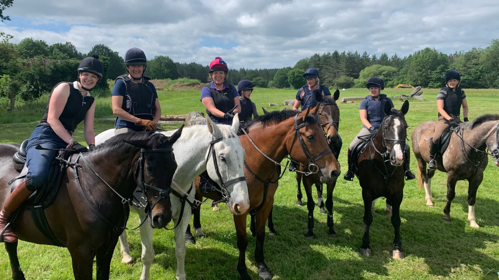 A group of riders on horseback