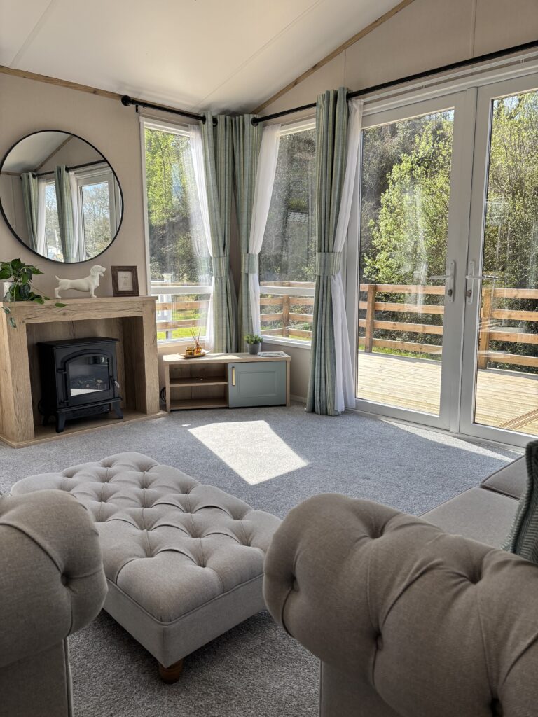 stunning living space in the Atlas Heritage at Bank Farm Holiday Park