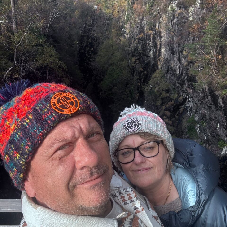 Sean & Alison, site wardens at Lodge Coppice Holiday Park