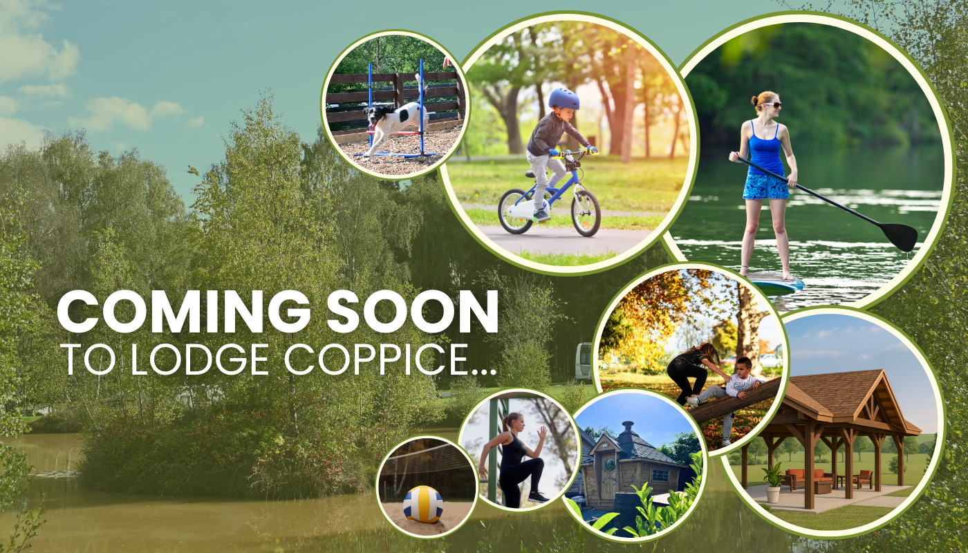an advancement board for the new facilities coming soon at lodge Coppice