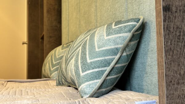 close up of master bed in regal hemsworth