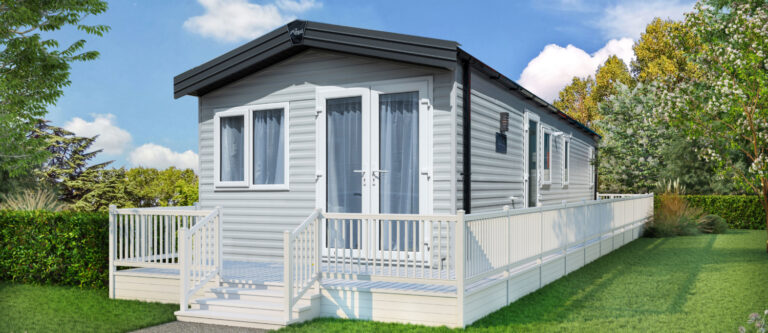 Henley Static caravan artist drawing external view