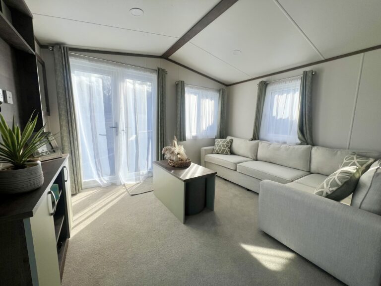 Stunning living area in the Regal Henley at Bank Farm