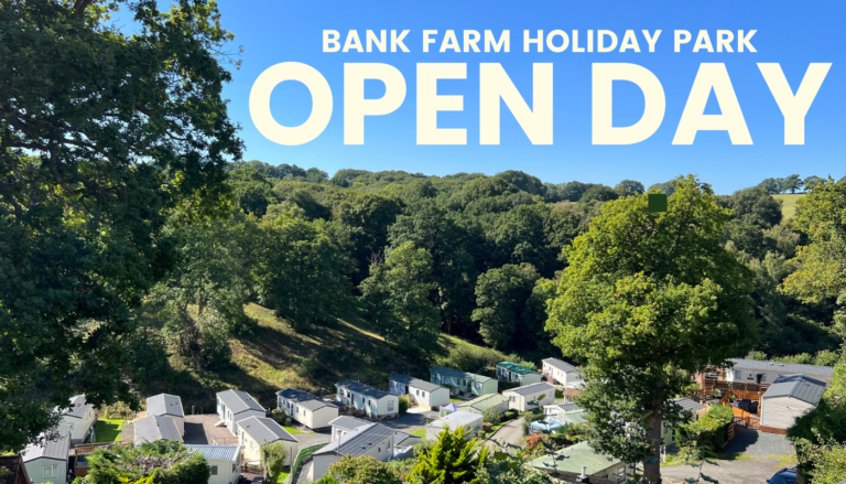 Open Day Poster for Bank Farm Holiday Park