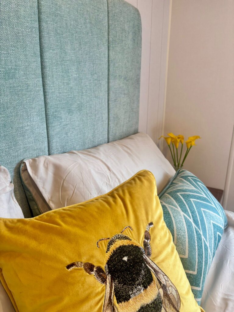 Hemsworth Centre Lounge bumble bee cushion