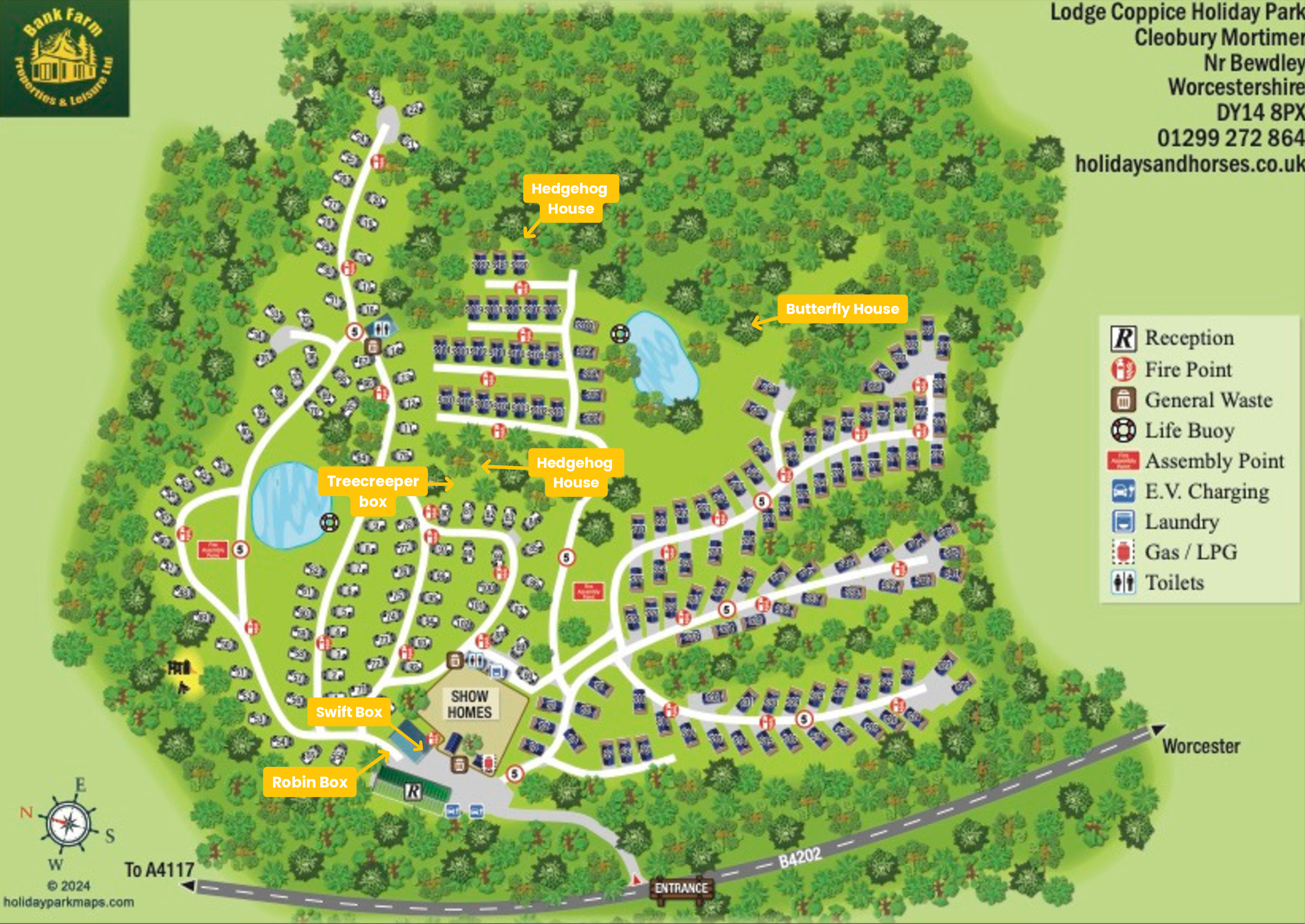 Lodge Coppice Home Sweet Home Map