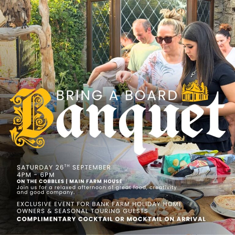 A poster advertising the banquet board event