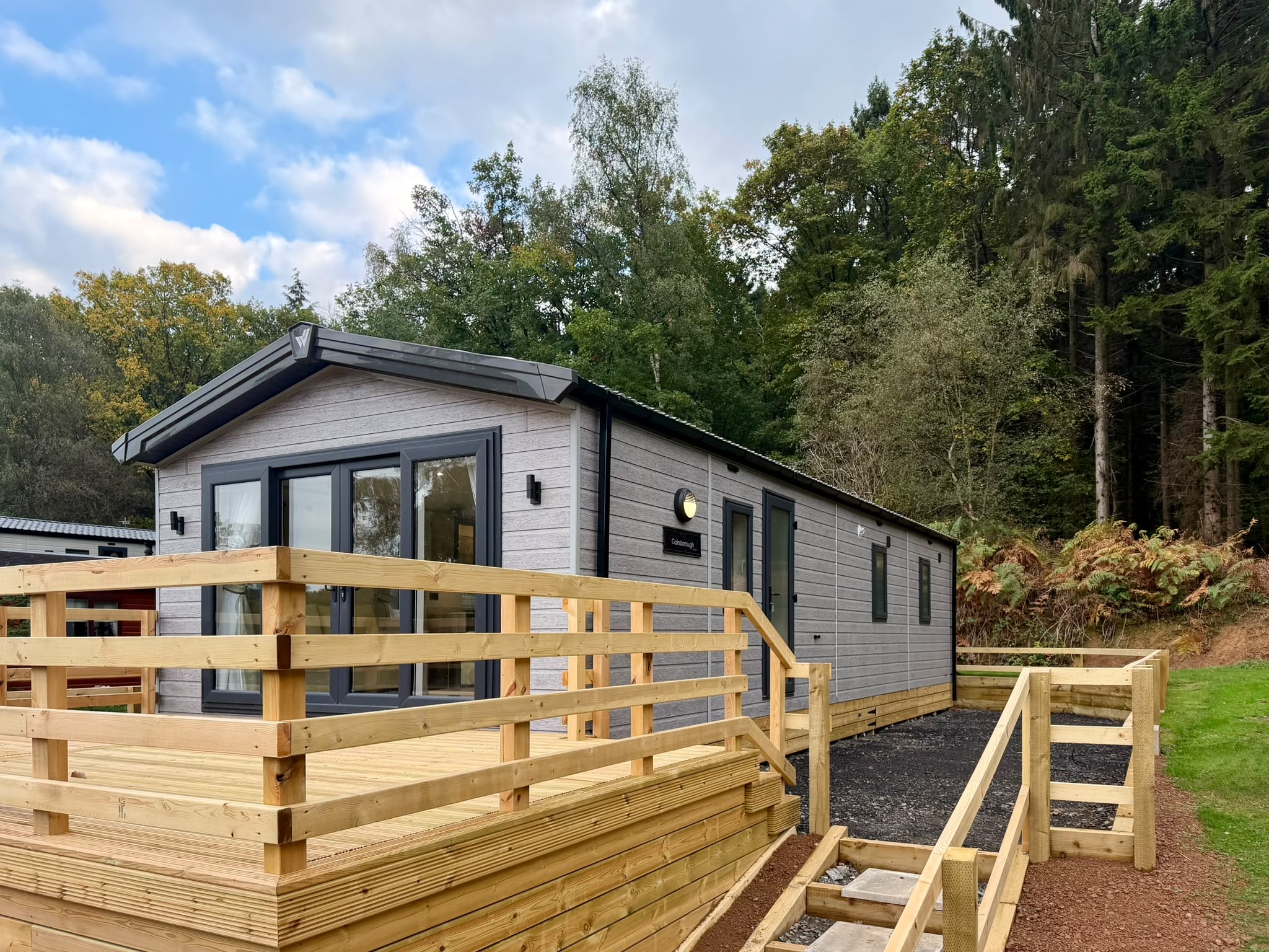 Gainsborough Lodge exterior and decking